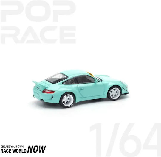 Model Mașină Porsche Rwb 997 Tiffany Blue Scara 1:64 Pop Race Pr640237