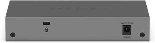 NetGear GS105P-300EUS Unmanaged L2 PoE Switch με 5 Θύρες Gigabit (1Gbps) Ethernet