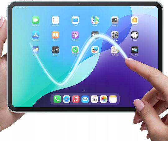 GrizzGlass Ceramic Datenschutz Gehärtetes Glas Für iPad Air 11" 2025/2026 Schwarz