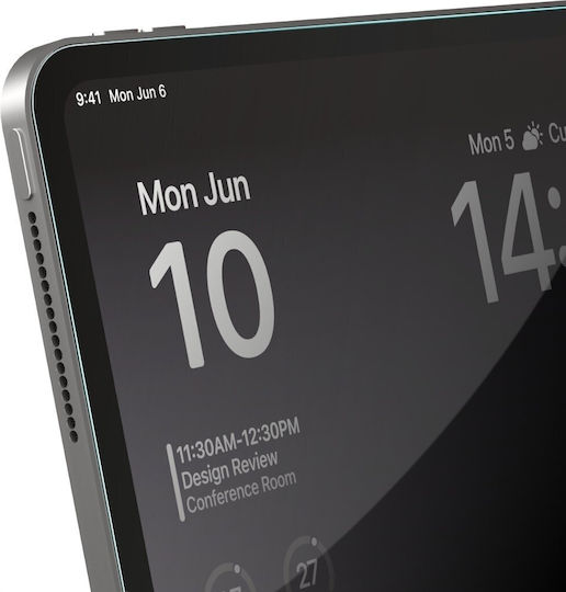GrizzGlass Ceramic Datenschutz Gehärtetes Glas Für iPad Air 11" 2025/2026 Schwarz