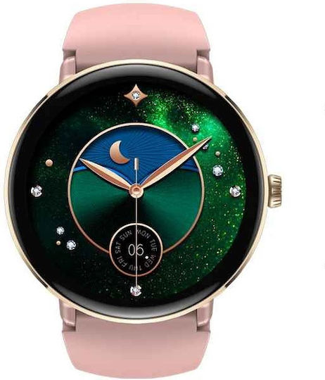 Zeblaze Lily 2 Smartwatch din Oțel Inoxidabil cu Monitor de Puls (Auriu)