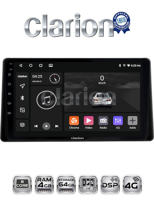 Clarion Sistem Audio Auto Pentru Toyota Raize 2020 Bluetooth USB Wi-Fi GPS Apple CarPlay Android Auto