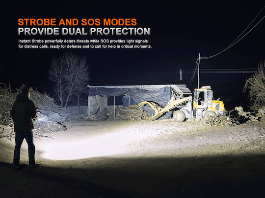 Fenix Pro Wiederaufladbarer Handscheinwerfer LED IP68 mit Maximaler Helligkeit 4600 Lumen