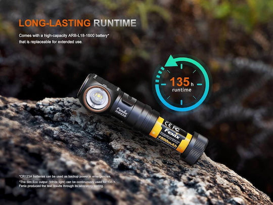 Fenix Wiederaufladbarer LED-Kopflampe IP68 mit Maximaler Helligkeit 1200 Lumen