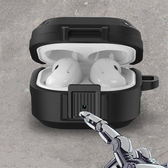 Buds2 Pro Husă din Silicon Neagră pentru Galaxy Buds 2 Pro / 2 / Live / Pro