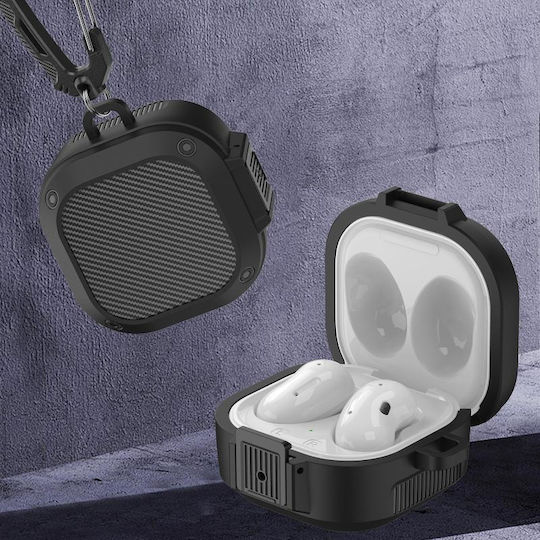 Buds2 Pro Husă din Silicon Neagră pentru Galaxy Buds 2 Pro / 2 / Live / Pro