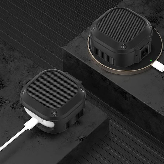 Buds2 Pro Husă din Silicon Neagră pentru Galaxy Buds 2 Pro / 2 / Live / Pro