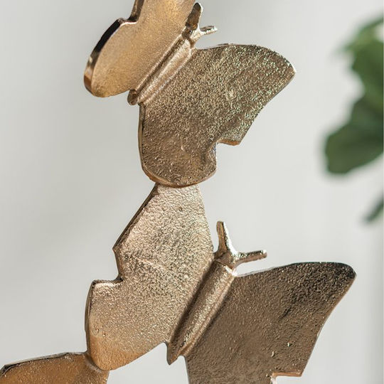 Artekko Διακοσμητική Πεταλούδα από Μέταλλο 25x7.5x40cm