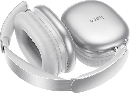 Hoco W73 Graceful Wireless / Wired Over Ear Headphones with 45 Hours Playing Time Silver