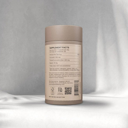 Augment Life Curcumin 180 κάψουλες