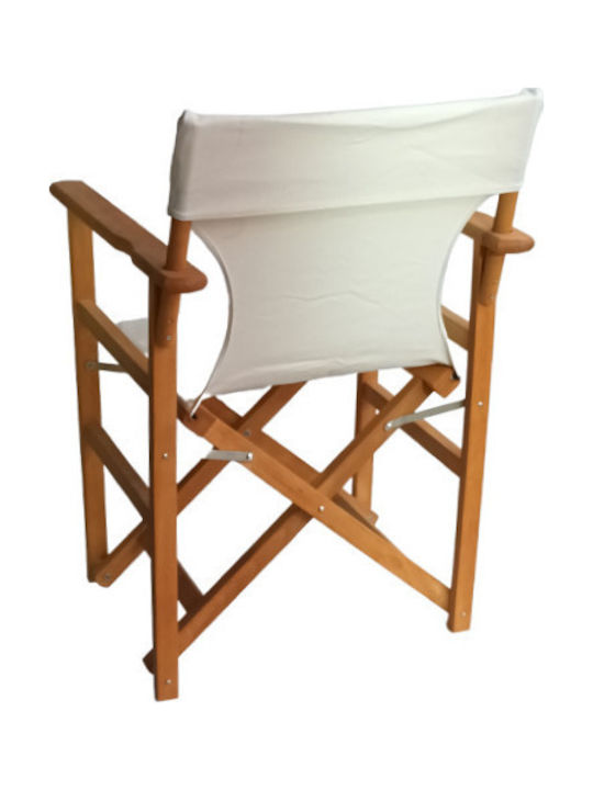 Градински Стол Режисьорски Дървен Меден 58x55x90см