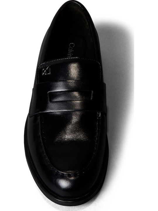 Δερμάτινα Ανδρικά Loafers σε Μαύρο Χρώμα
