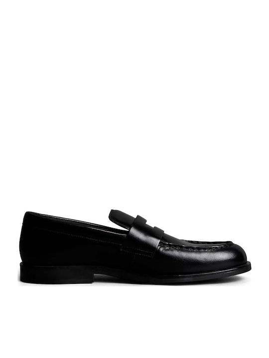Δερμάτινα Ανδρικά Loafers σε Μαύρο Χρώμα