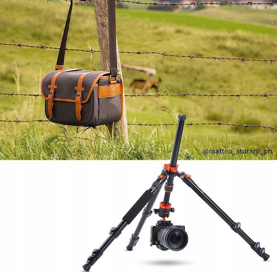 K&F Concept Aluminum Camera Tripod Up to 182cm and 10kg Load Capacity