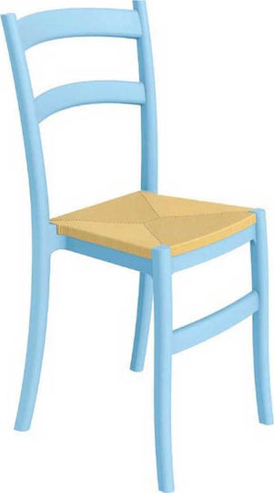 Καρέκλα Tiffany/S Γαλάζια 45x51x85εκ.