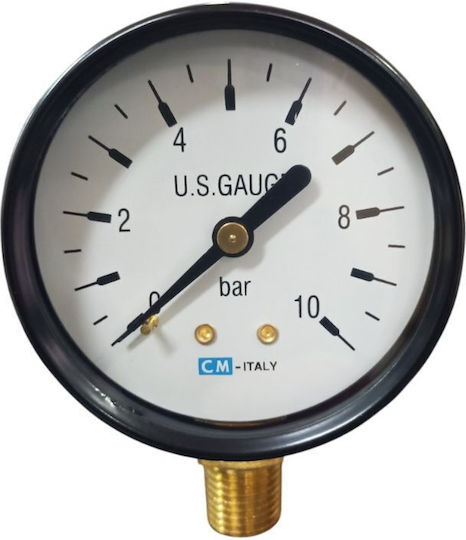 30100.0010 Μανόμετρο 10 Bar 1/4''