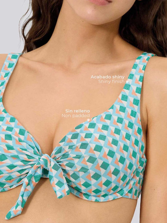 Bikini Σουτιέν C Cup Πράσινο