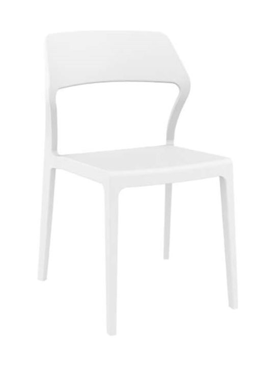Градински Стол От Полипропилен Snow White 53x56x83см