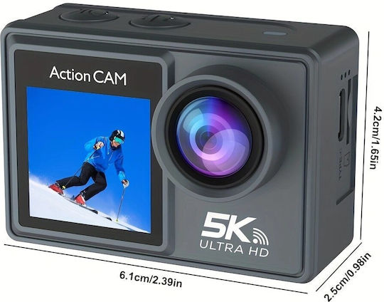 Cameră de Acțiune eXtreme Action PRO 128GB 5K Subacvatică (cu Husă) Cameră Video Sport LikeSmart eXtreme Action PRO 5K Ultra HD cu Ecran Tactil și Wi-Fi