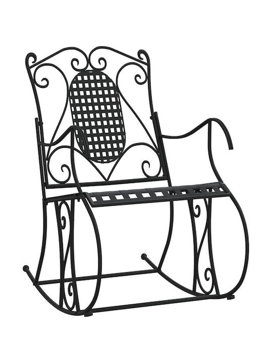 Scaun balansoar Metalic Negru 84x54x95cm