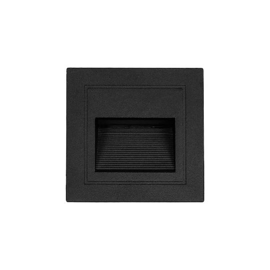 kelvo Stepart Wandmontierte Außenbeleuchtung Deckenleuchte LED IP65 3W mit Warmweißem Licht 8.5x5x8.5cm