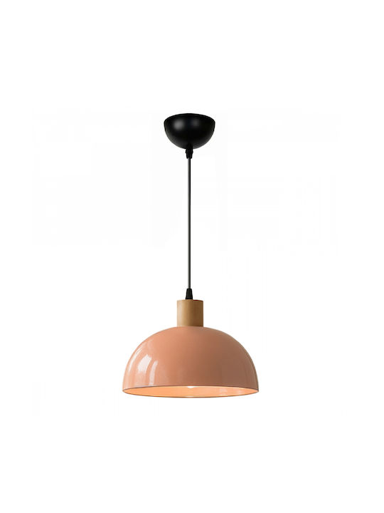 Megapap Talis Pendant Ceiling Light Orange with E27 Socket 25x25x100cm