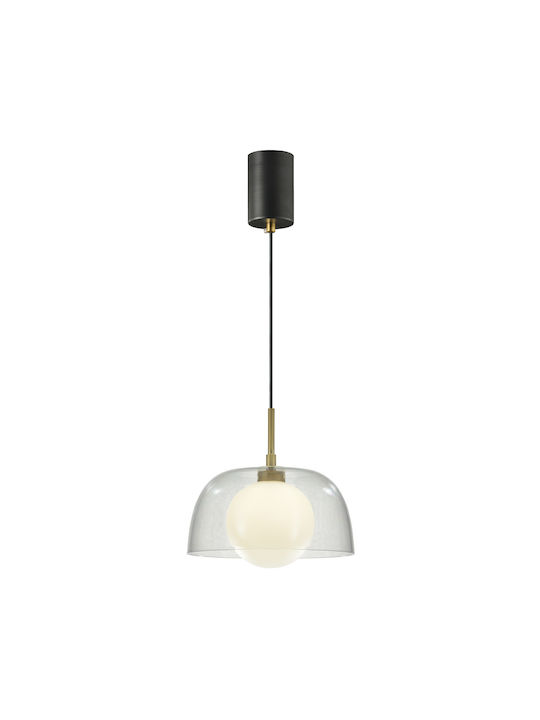 Agora Lighting Deckenleuchte Transparent Kugel für 10 Lampenbirnensockel E27 100x100cm