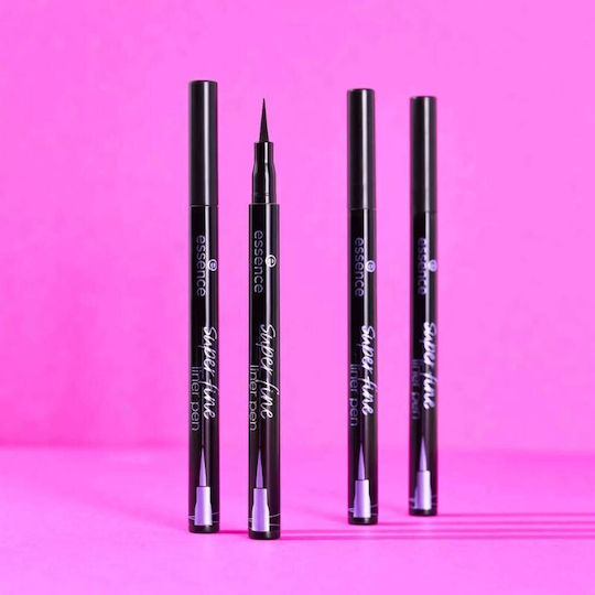 Essence Super Fine Long Stay Liner de Ochi Lichid 01 Negru Intens 1ml