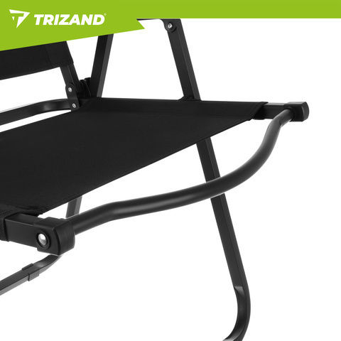 Trizand Καρέκλα Παραλίας Μαύρη 75.5x58.5x53.5εκ.