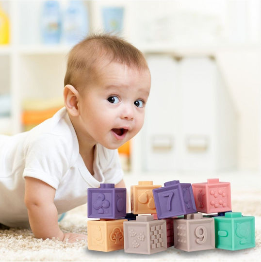 MalPlay Educational Building Blocks for 6+ Months 12 Pieces