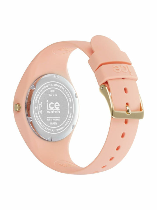 Ice Γυναικείο Ρολόι 37mm Μπαταρίας με Πορτοκαλί Καουτσούκ Λουράκι