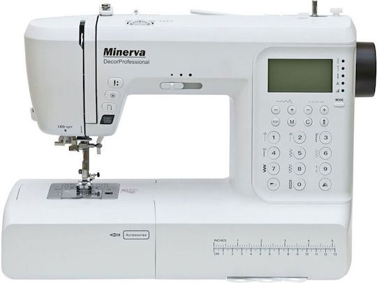 Minerva Επαγγελματική Ραπτομηχανή Λευκή