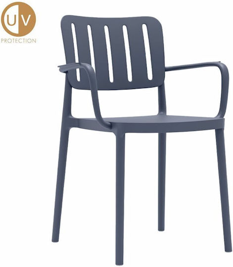 Gartenstühle Milano Blau 4 Stück 53x58x81,5cm