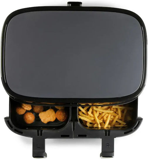 Domo Air Fryer cu Wi-Fi și Două Coșuri Detașabile 8l Negru