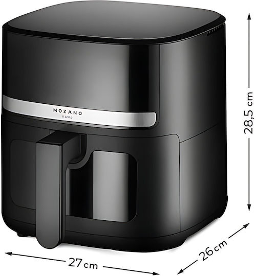 Mozano Home Air Fryer 5lt Μαύρο