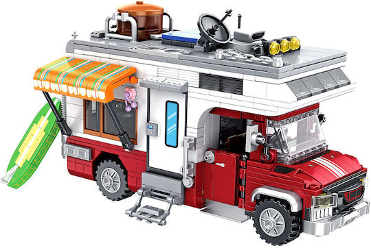Askato Cuburi de Construit Camper Van pentru 6+ Ani 942 Bucăți
