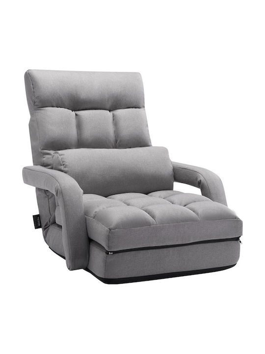 Outdoor Armchair Metallic Grey 64x63x69cm
