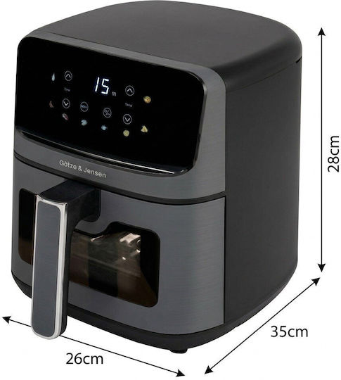 Gotze & Jensen Air Fryer 4.5lt Μαύρο