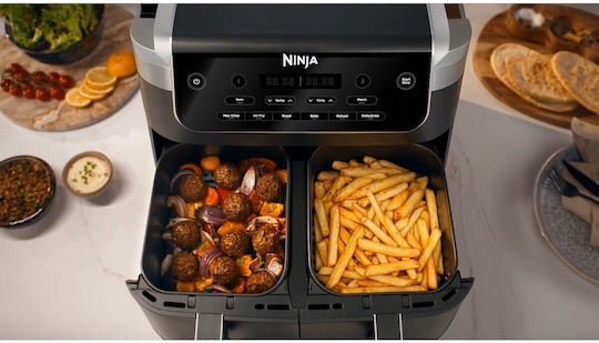 Ninja Friteuză cu Aer DualZone cu Două Coșuri Detașabile 7.6l Gri