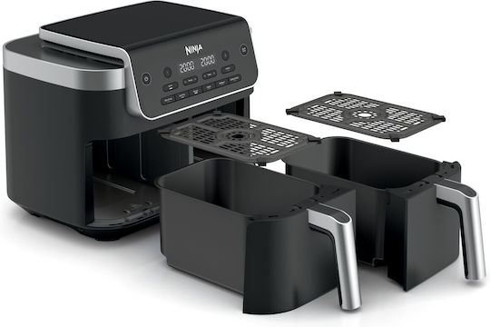 Ninja Friteuză cu Aer DualZone cu Două Coșuri Detașabile 7.6l Gri