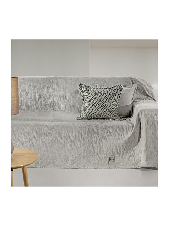 Guy Laroche Moreno Zweisitzer-Sofa Überwurf Chenille 180x250cm Grüne