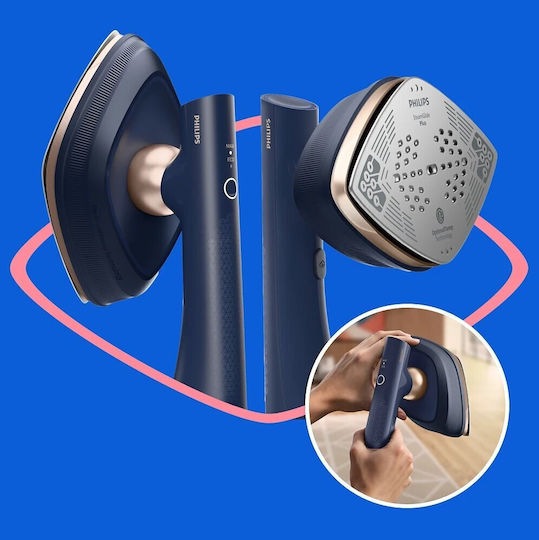 Philips Oneturn Gc215/20 Bekleidungsdampfer Hand 1800W mit Wassertankkapazität 300ml Blau
