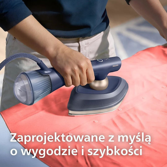 Philips Oneturn Gc215/20 Bekleidungsdampfer Hand 1800W mit Wassertankkapazität 300ml Blau