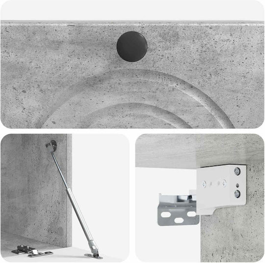TV-Ständer Schwarz M59.5xP31xH30cm