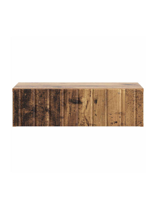 Wooden Bedside Table Brown 59x34.5x17cm