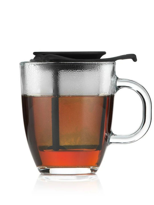 Bodum Τσαγιέρα με Φίλτρο Ανοξείδωτη Μαύρη 350ml