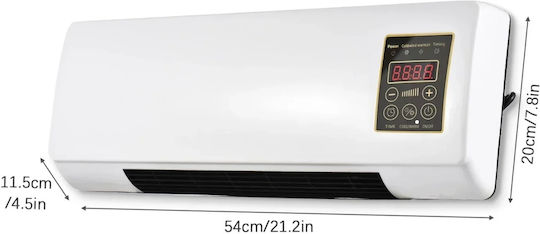 Startseite Ventilatorenheizung Allgemeine Verwendung Wandmontage Weiß 1800W