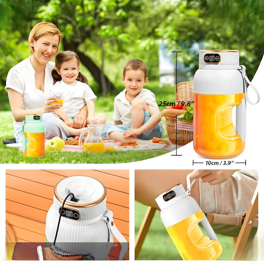 Blender cu Cană din Oțel Inoxidabil 1 lt 7.4V Alb ZN1RCK3QWS1803