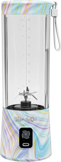 BlendyGo Blender cu Cană din Plastic 500 ml Gri