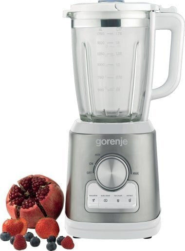 Gorenje Μπλέντερ με Γυάλινη Κανάτα 1.75 lt 1400W Λευκό B1400BE